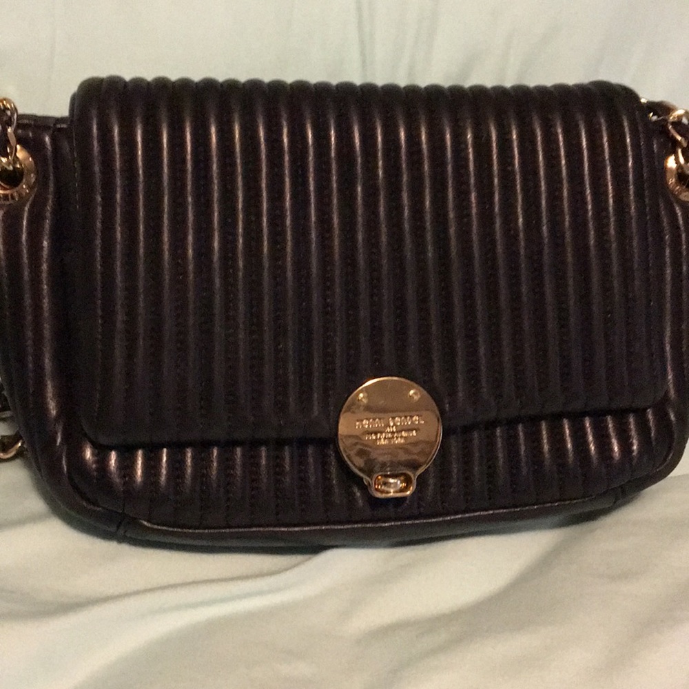 Blacked quilted henri bendel crossbody